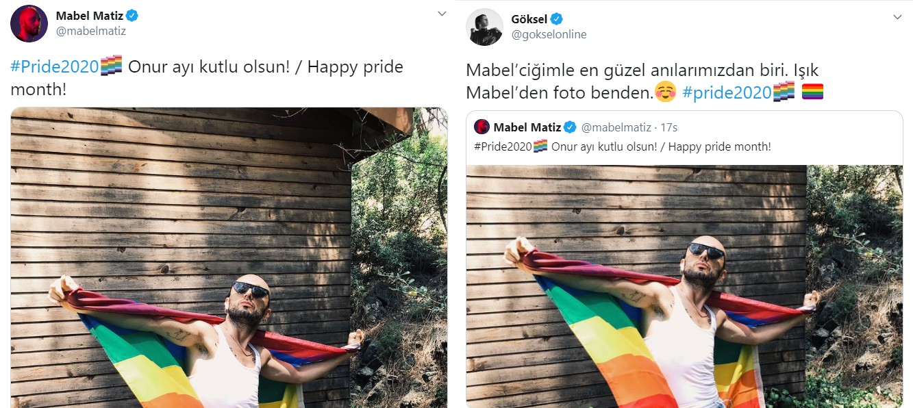 Mabel Matiz ve Göksel’den Onur Ayı kutlaması Kaos GL - LGBTİ+ Haber Portalı