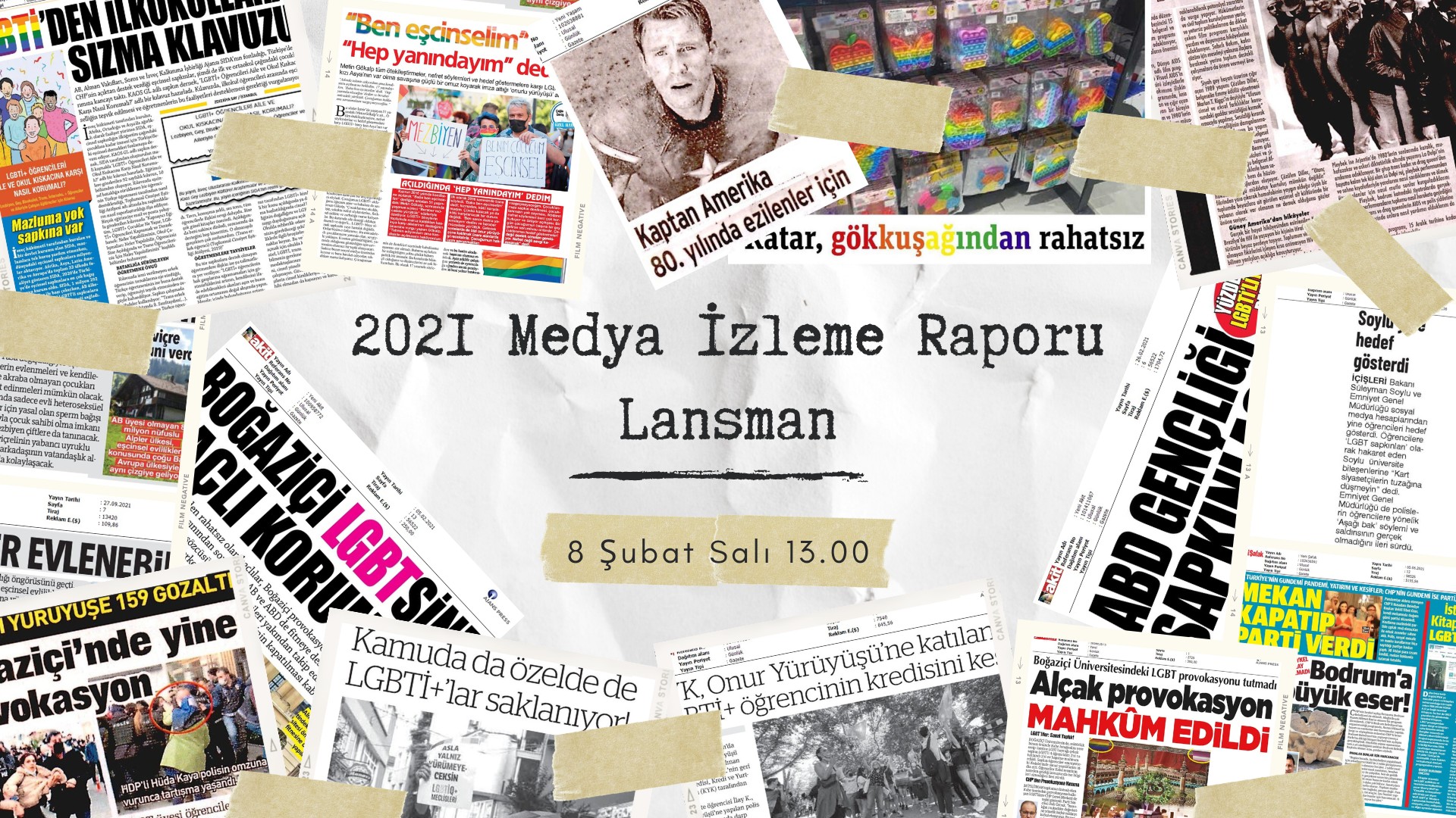 Medya İzleme Raporunun lansmanı bugün! Kaos GL - LGBTİ+ Haber Portalı