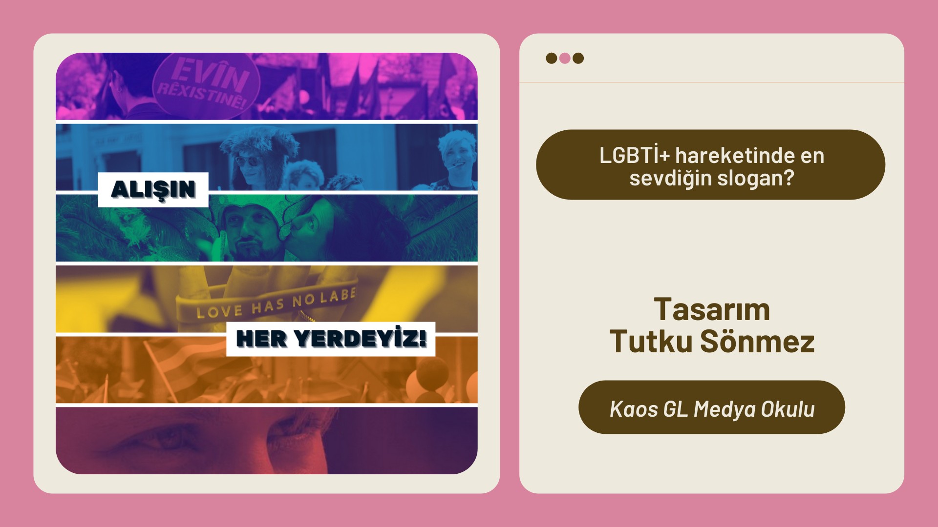 Medya Okulu’ndan: Alışın her yerdeyiz! | Kaos GL - LGBTİ+ Haber Portalı