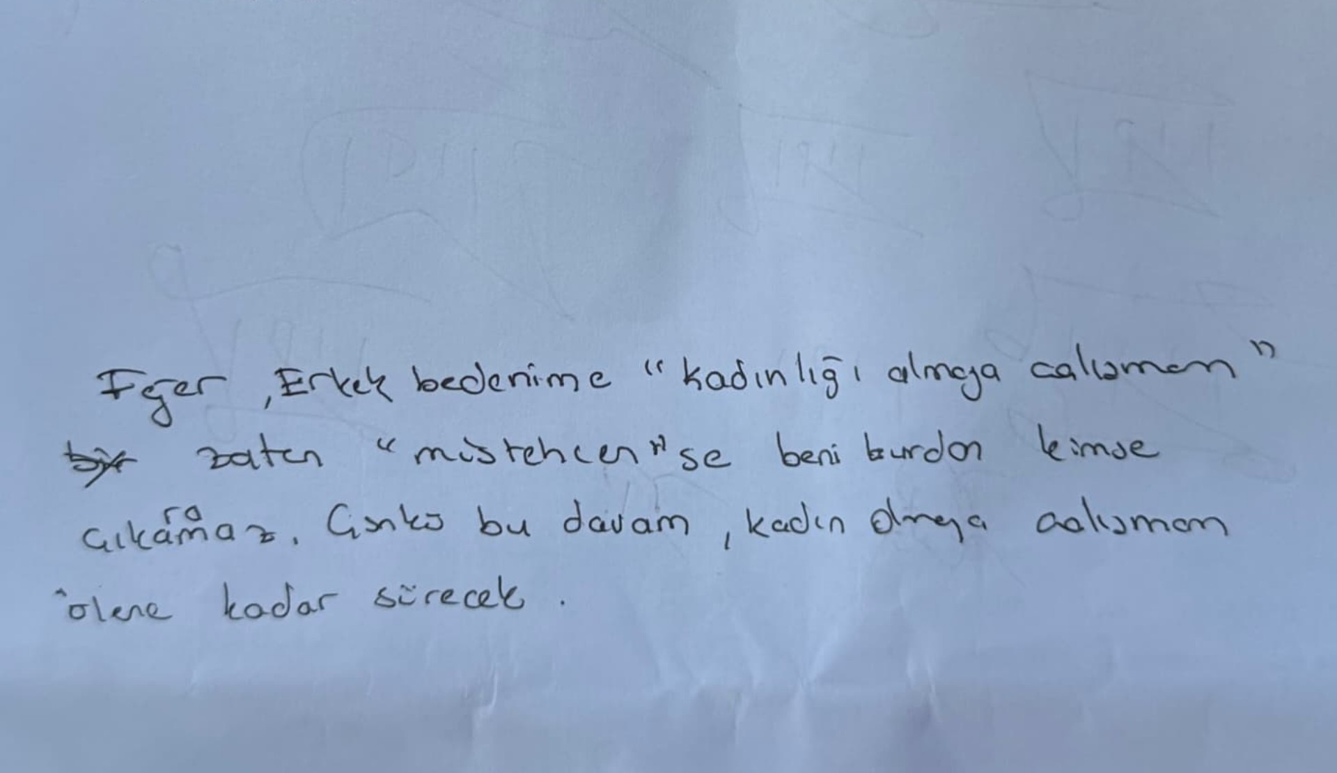 Meli Bendeli: “Bu davam, kadın olmaya çalışmam ölene kadar sürecek” | Kaos GL - LGBTİ+ Haber Portalı Haber