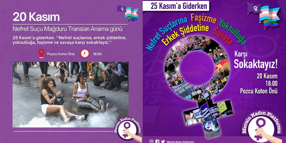 Mersin, 20 Kasım’da sokağa çağırıyor: “İsyanımız ve direnişimizle!” Kaos GL - LGBTİ+ Haber Portalı