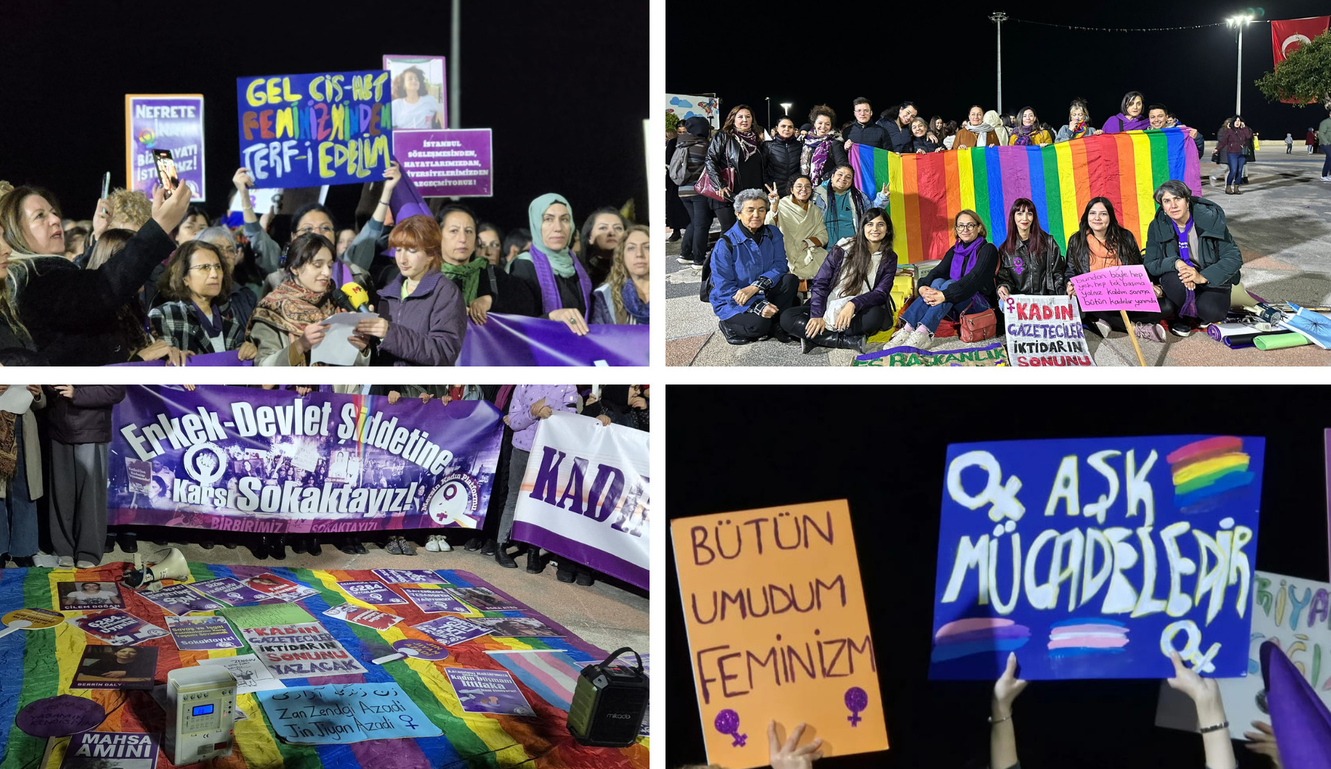 Mersin’de 25 Kasım: “LGBTİ+’lara savaş açanlara karşı mücadelemiz, en güvenli yer!” Kaos GL - LGBTİ+ Haber Portalı