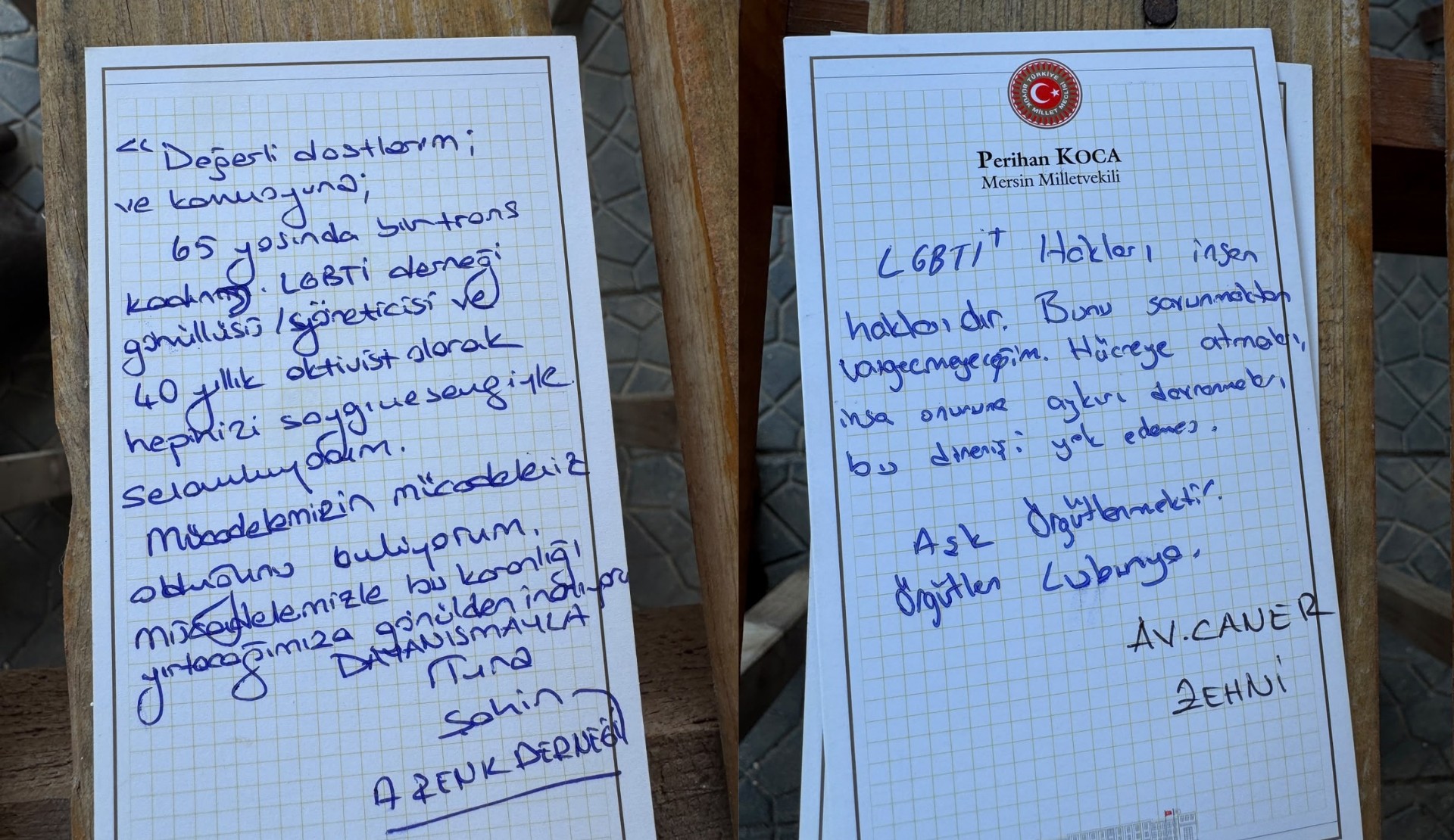 Mersin’de tutuklanan LGBTİ+ aktivistlerinden cezaevinden mesaj: “Bizi bu karanlıkta yalnız bırakmayın” Kaos GL - LGBTİ+ Haber Portalı