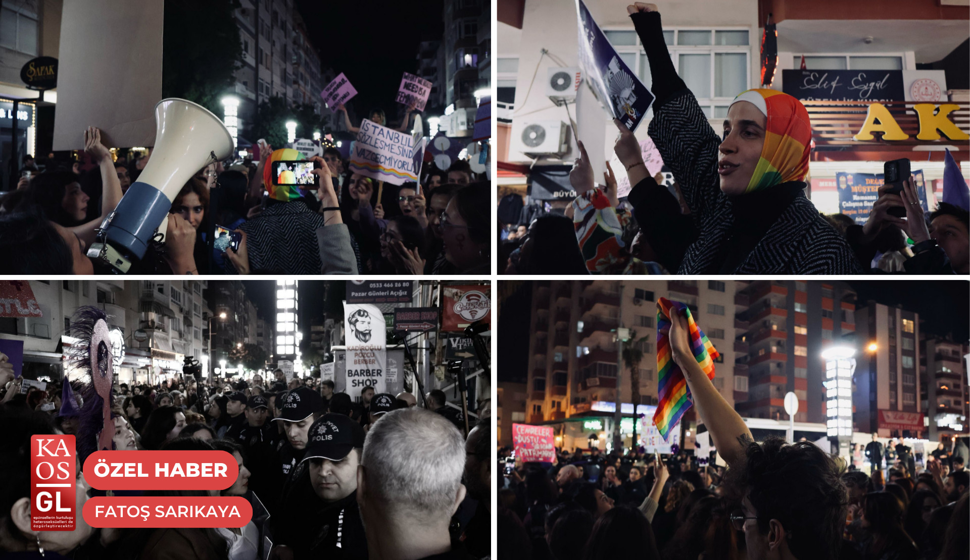Mersin Feminist Gece Yürüyüşü’nde gökkuşağı renklerine saldırı: “İki polis beni kitlenin arasından alıp ara sokağa soktu” Kaos GL - LGBTİ+ Haber Portalı