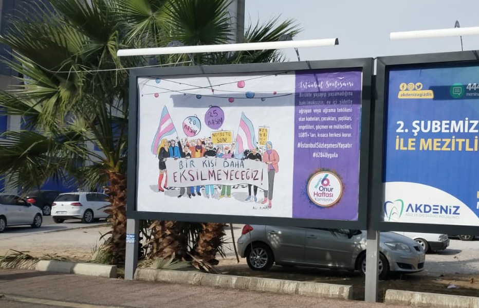 Mersin sokaklarında: İstanbul Sözleşmesi yaşatır! Kaos GL - LGBTİ+ Haber Portalı