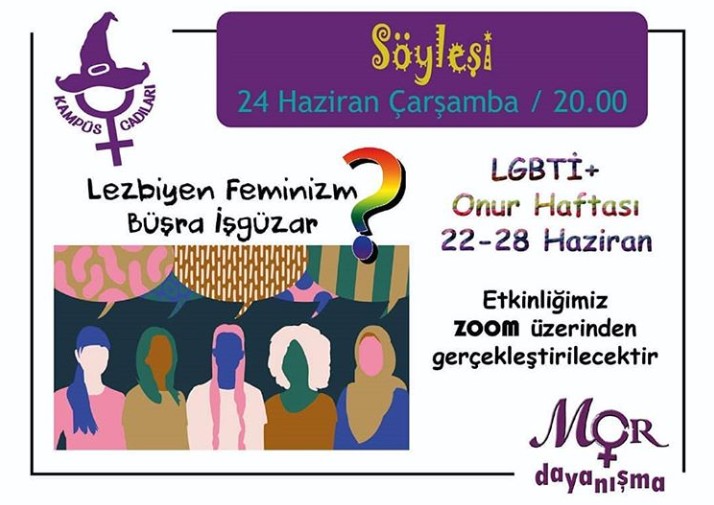 Mor Dayanışma’dan “Lezbiyen Feminizm” söyleşisi Kaos GL - LGBTİ+ Haber Portalı