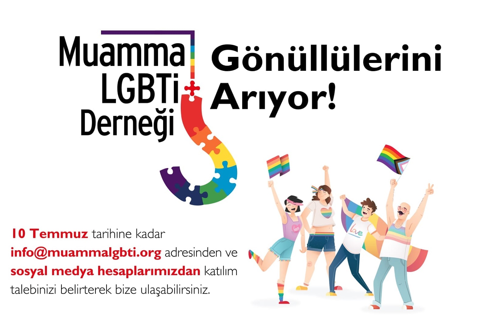 Muamma gönüllülerini arıyor Kaos GL - LGBTİ+ Haber Portalı