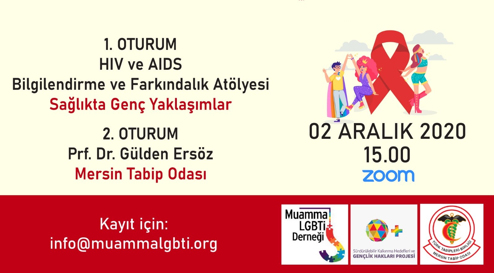 Muamma, HIV ve AIDS farkındalık etkinliğine çağırıyor Kaos GL - LGBTİ+ Haber Portalı