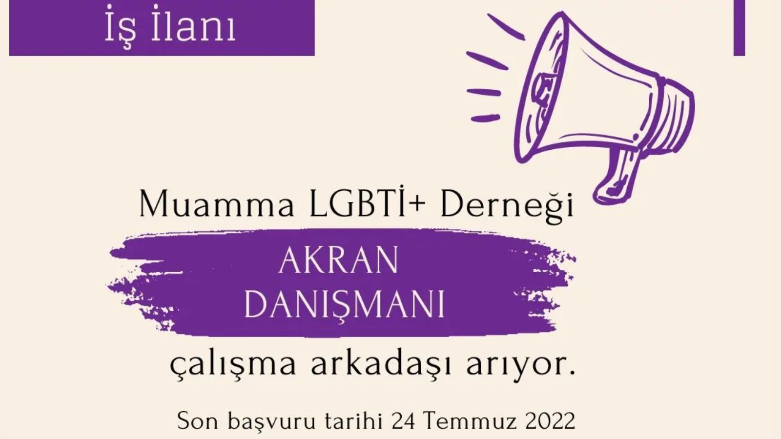Muamma LGBTİ+ akran danışmanı çalışma arkadaşını arıyor Kaos GL - LGBTİ+ Haber Portalı