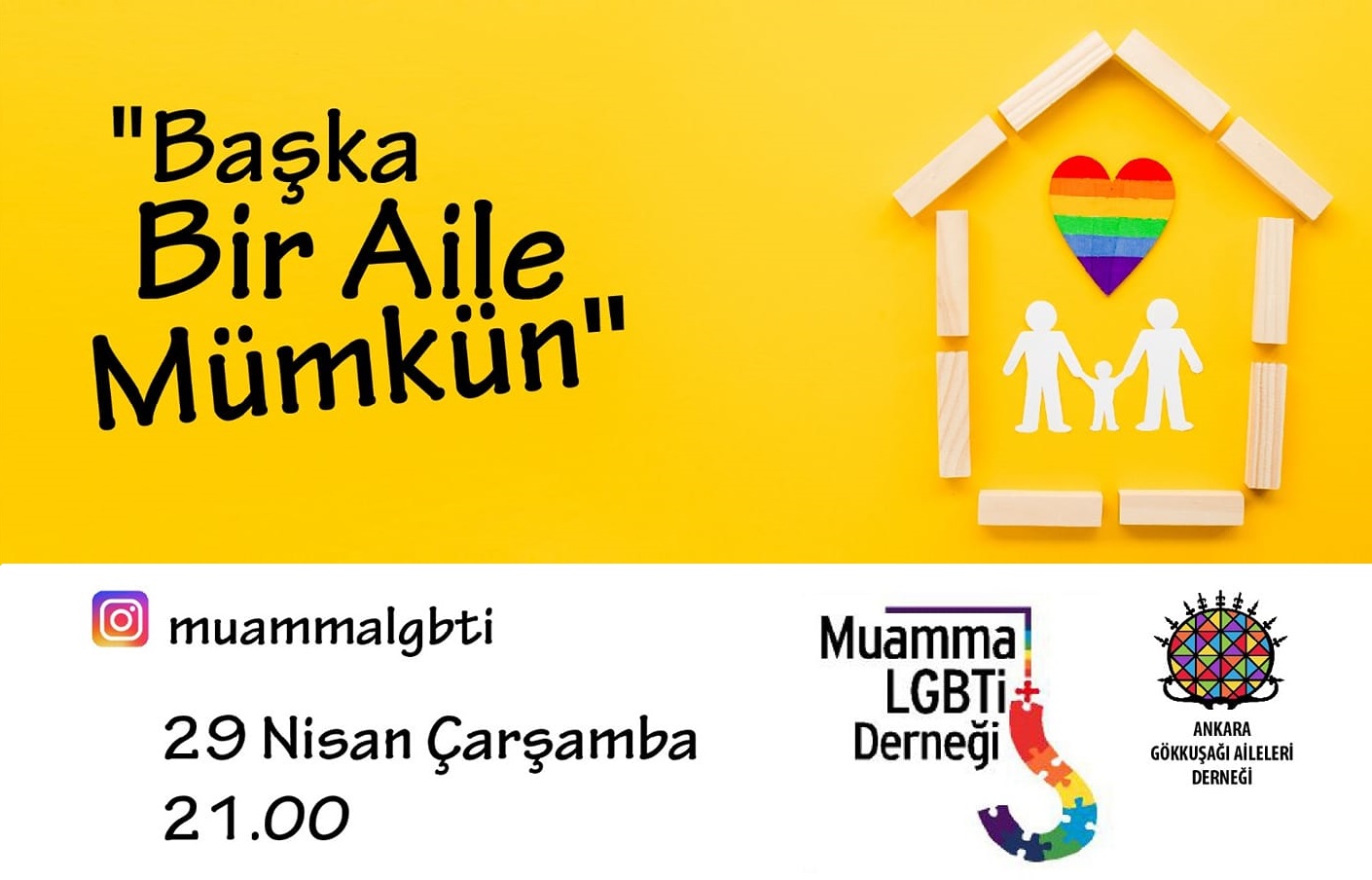 Muamma ve Ankara Gökkuşağı Aileleri’nden canlı yayın Kaos GL - LGBTİ+ Haber Portalı