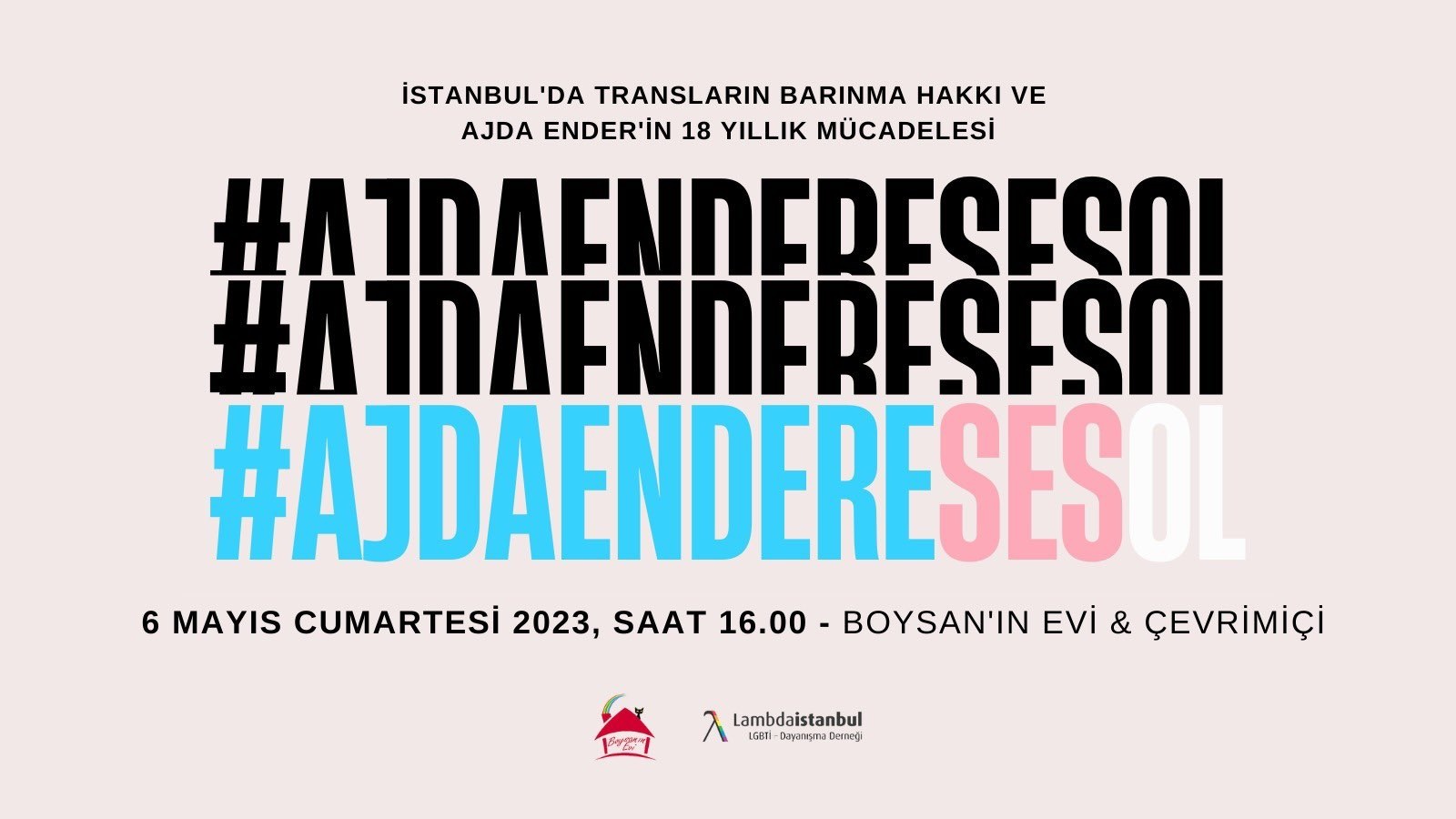 Mücadelesi yıldırma politikasıyla susturulmak istenen #AjdaEndereSesOl Kaos GL - LGBTİ+ Haber Portalı