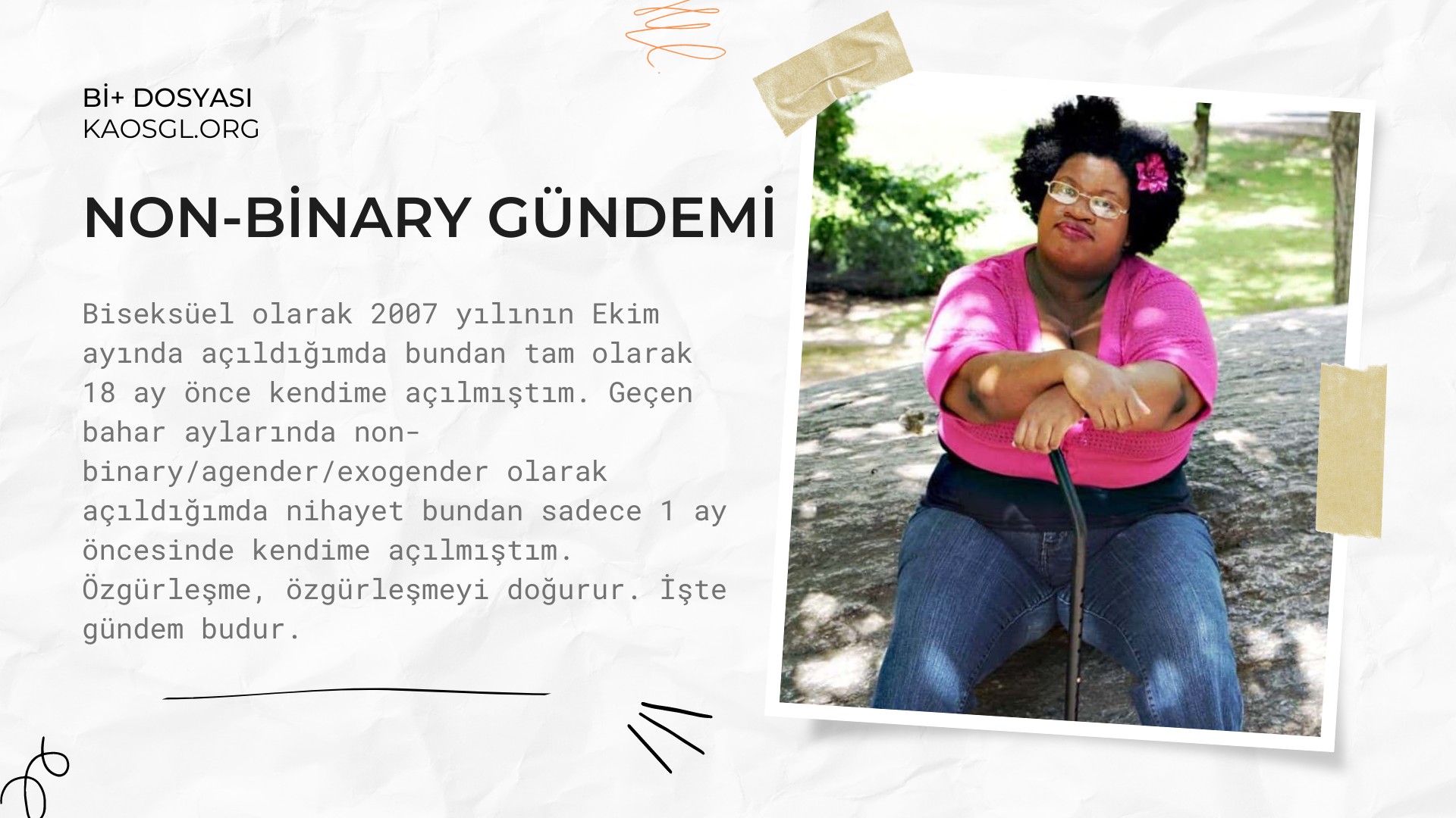Non-Binary gündemi Kaos GL - LGBTİ+ Haber Portalı