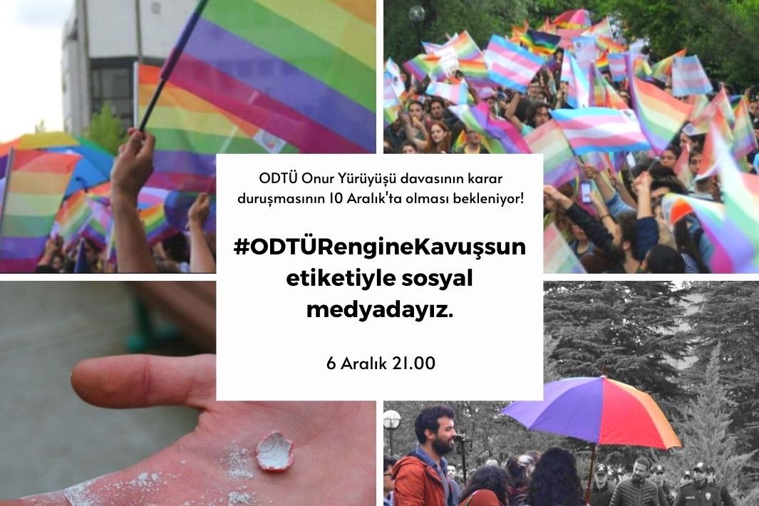 ODTÜ Onur Yürüyüşü davası 10 Aralık’ta görülecek Kaos GL - LGBTİ+ Haber Portalı