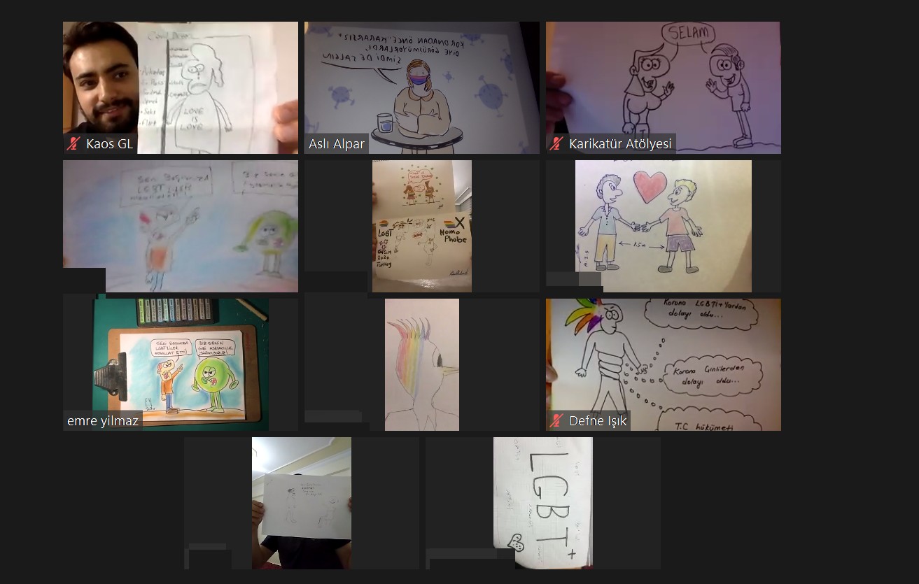 Online Queer karikatür atölyesi Yalova’da mülteci LGBTİ+’larla buluştu | Kaos GL - LGBTİ+ Haber Portalı