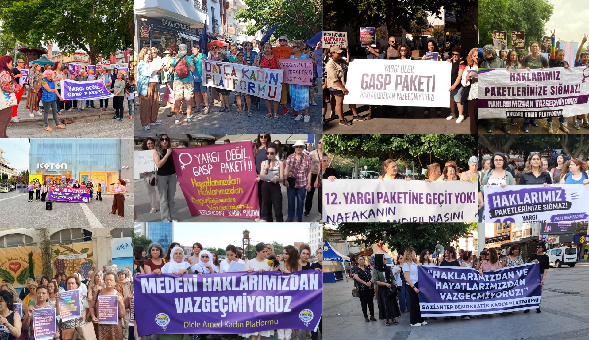 Onur yasa(k) tanımadı: Kadınlar ve LGBTİ+’lar, yargı paketine karşı 32 sokak eylemiyle meydanları doldurdu! | Kaos GL - LGBTİ+ Haber Portalı Haber