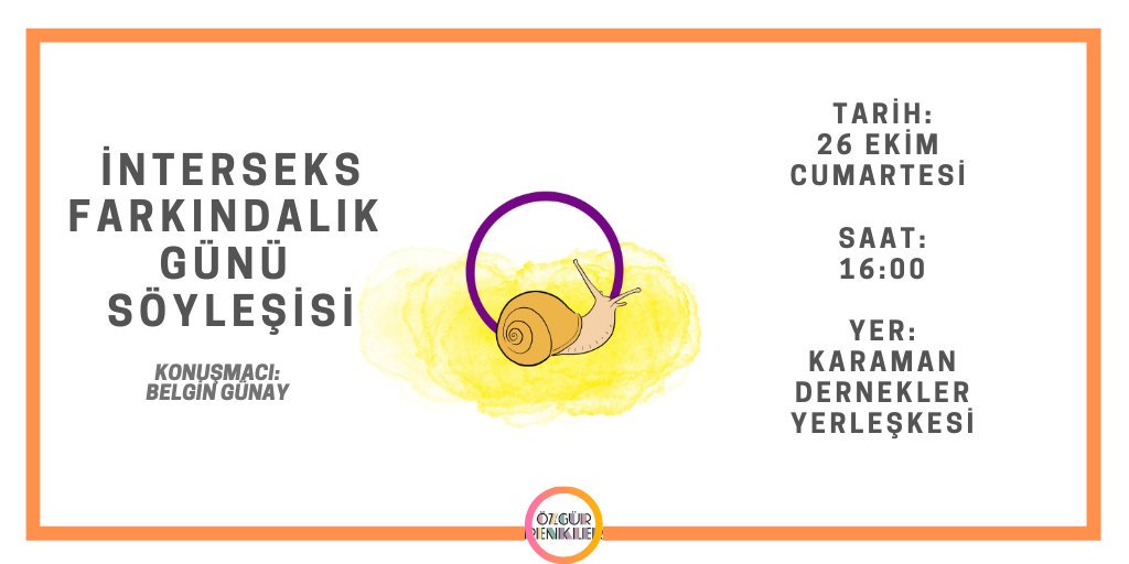 Özgür Renkler’den İnterseks Farkındalık Günü söyleşisi Kaos GL - LGBTİ+ Haber Portalı
