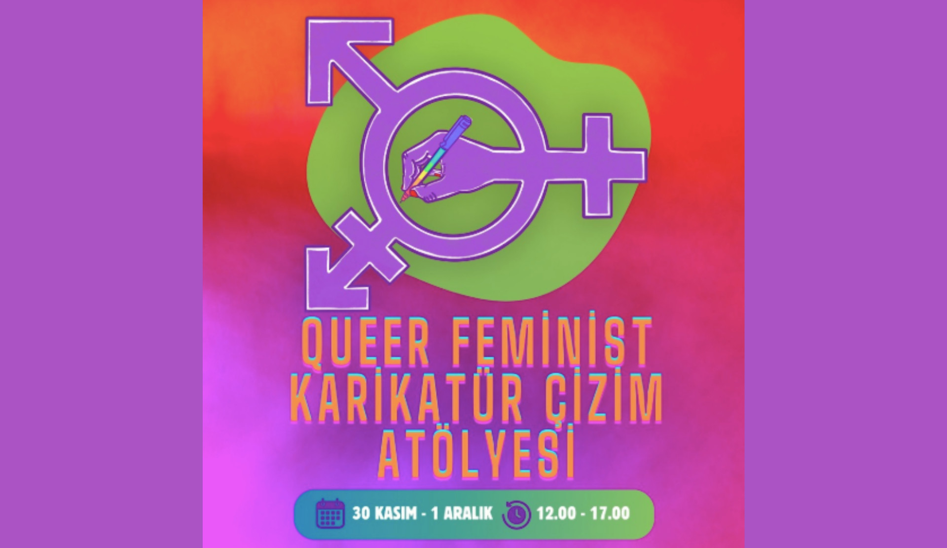 Özgür Renkler’den Queer Feminist Karikatür Atölyesi Kaos GL - LGBTİ+ Haber Portalı
