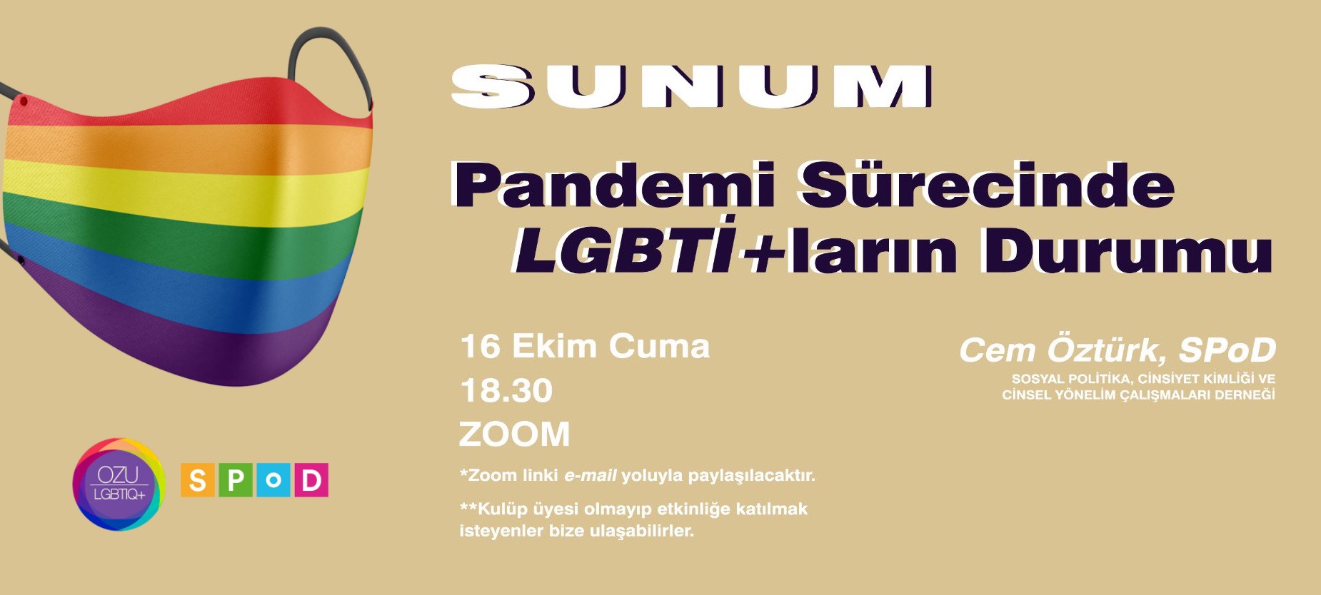 Özyeğin LGBTİ+’dan “Pandemi Sürecinde LGBTİ+’ların Durumu” sunumu | Kaos GL - LGBTİ+ Haber Portalı Haber