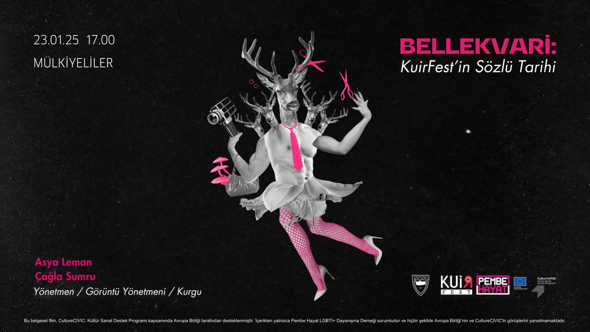 Pembe Hayat KuirFest’in sözlü tarih çalışması BELLEKVARİ, 23 Ocak’ta Mülkiyeliler Birliği’nde | Kaos GL - LGBTİ+ Haber Portalı Haber