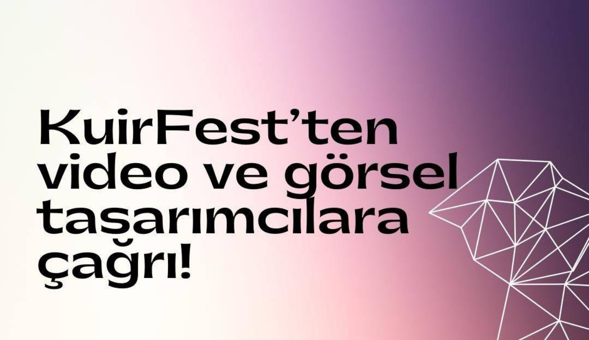 Pembe Hayat KuirFest’ten video ve görsel tasarımcılara çağrı! Kaos GL - LGBTİ+ Haber Portalı