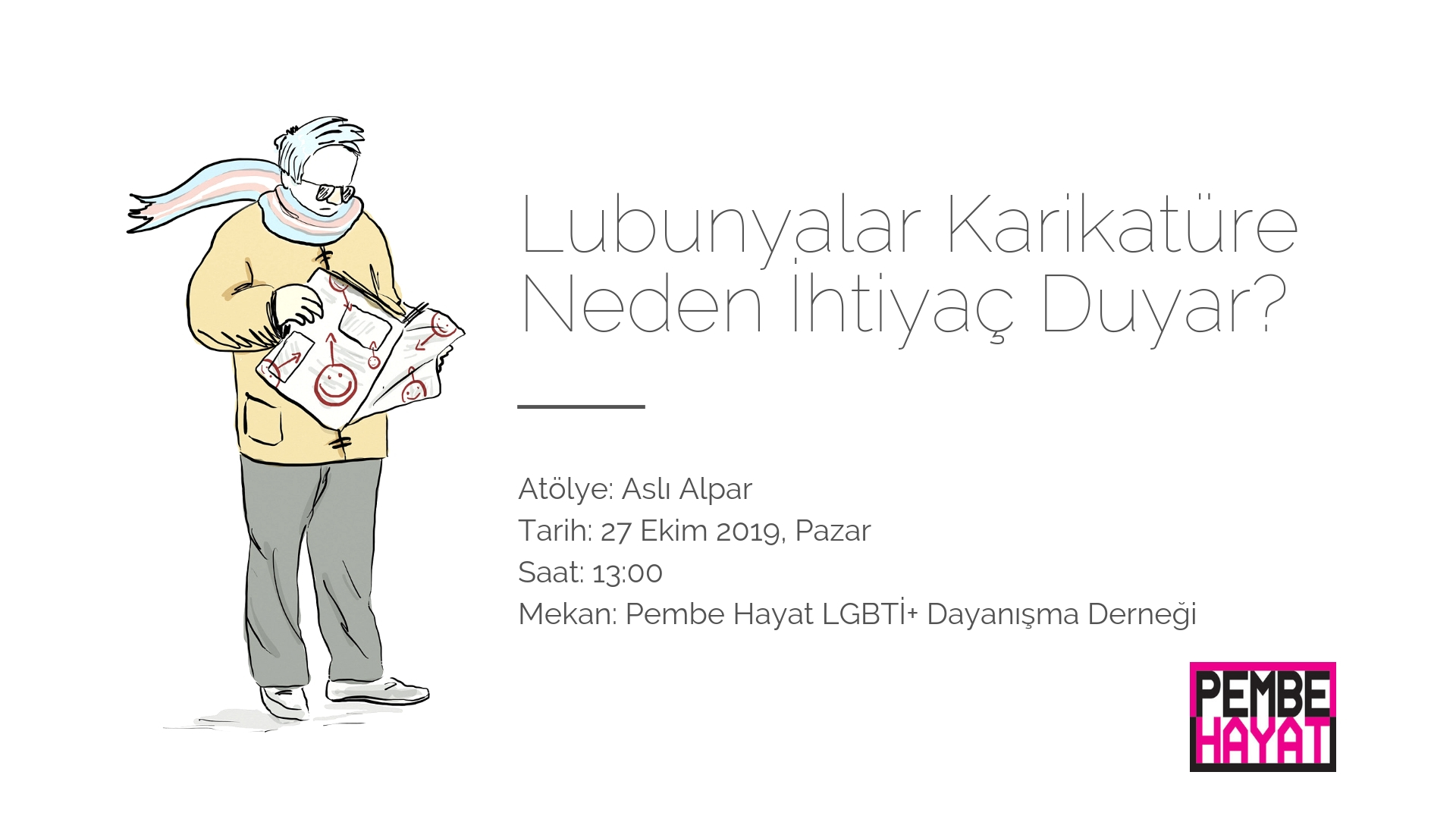 Pembe Hayat’tan karikatür atölyesi Kaos GL - LGBTİ+ Haber Portalı