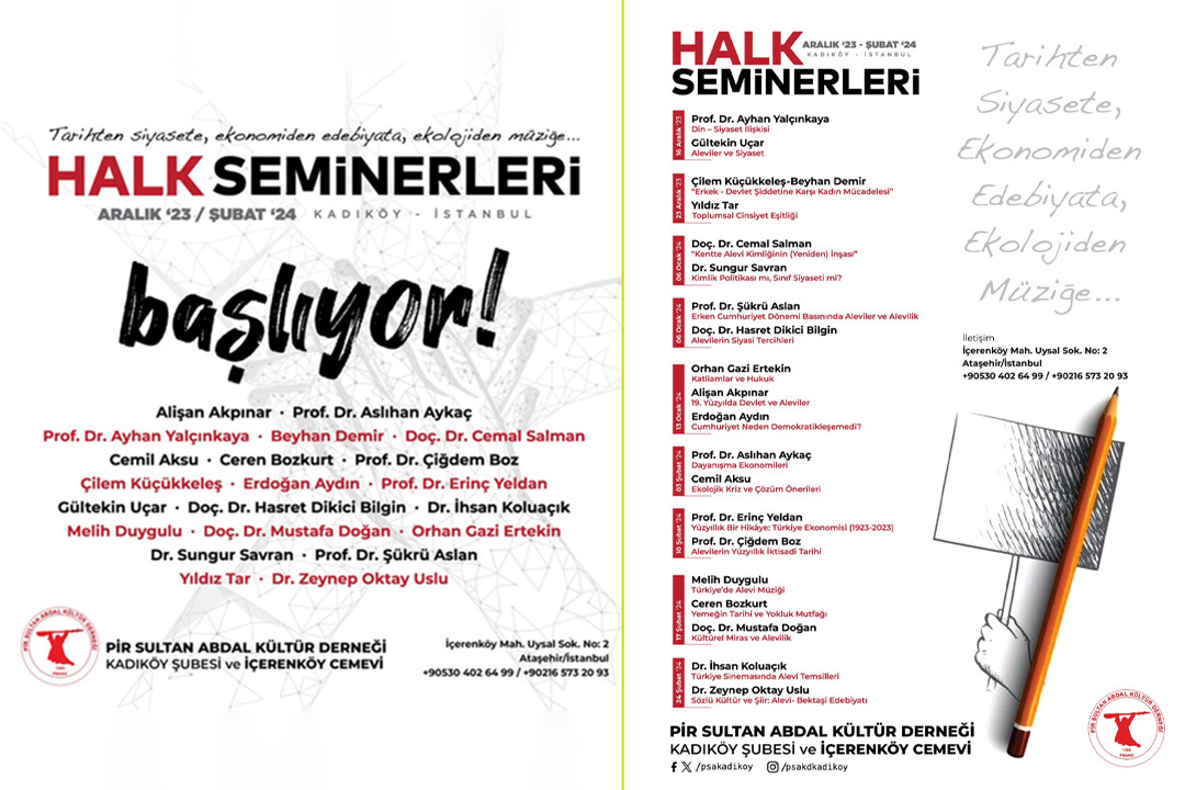 Pir Sultan Abdal Kadıköy Şubesi, halk seminerlerine başlıyor | Kaos GL - LGBTİ+ Haber Portalı Haber