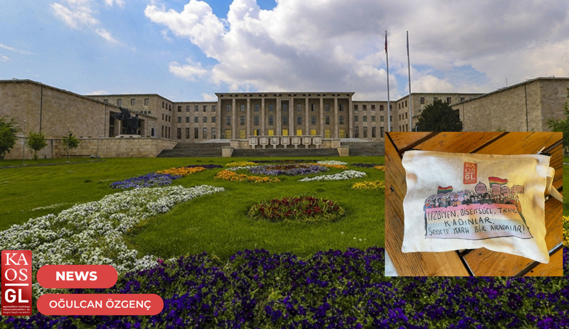 Police officers prevented a bag with rainbow colors from entering the Parliament Kaos GL - News Portal for LGBTI+