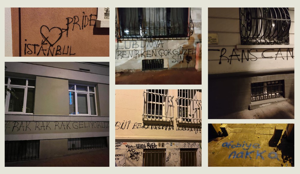 Polis ablukasındaki Beyoğlu’nun duvarları konuşuyor: Lubunya direnirken çok güzelsin | Kaos GL - LGBTİ+ Haber Portalı Haber