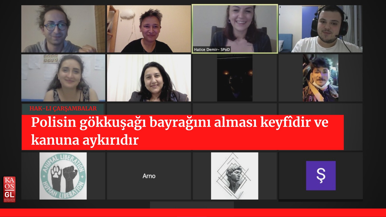 Polisin gökkuşağı bayrağını alması keyfîdir ve kanuna aykırıdır | Kaos GL - LGBTİ+ Haber Portalı