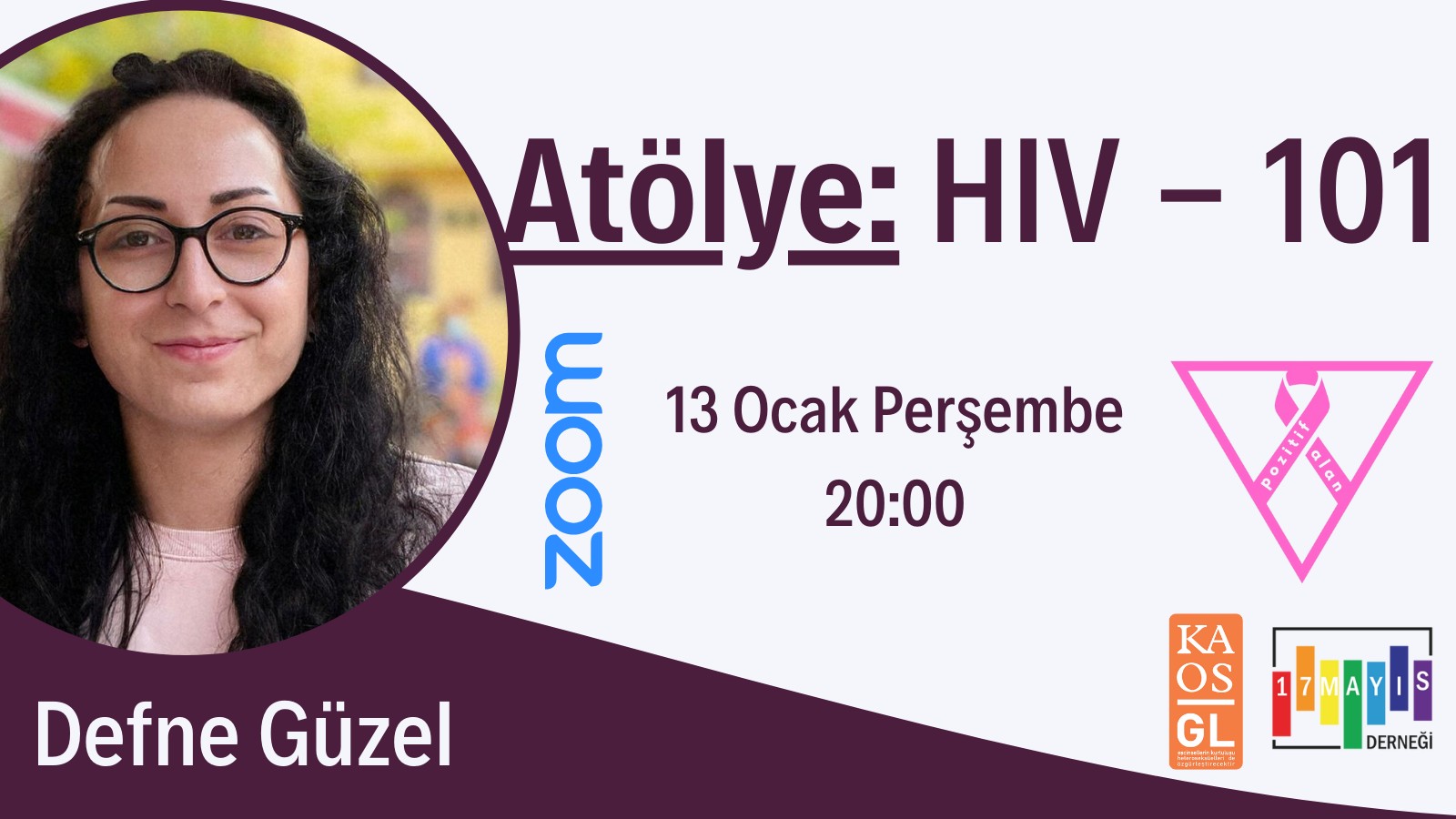 Pozitif Alan’dan ilk etkinlik: HIV 101 atölyesi Kaos GL - LGBTİ+ Haber Portalı