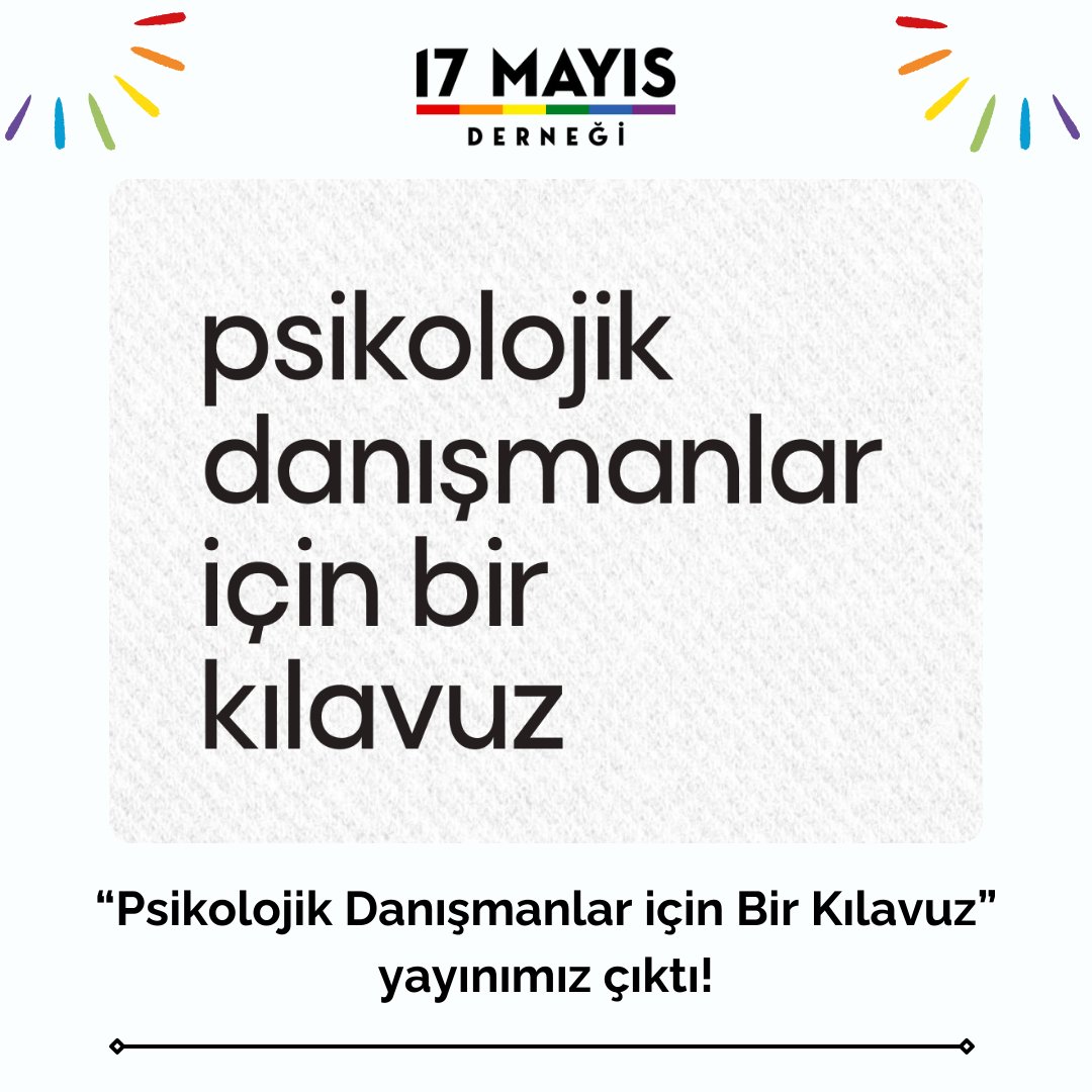 Psikolojik Danışmanlar İçin Bir Kılavuz yayında! Kaos GL - LGBTİ+ Haber Portalı