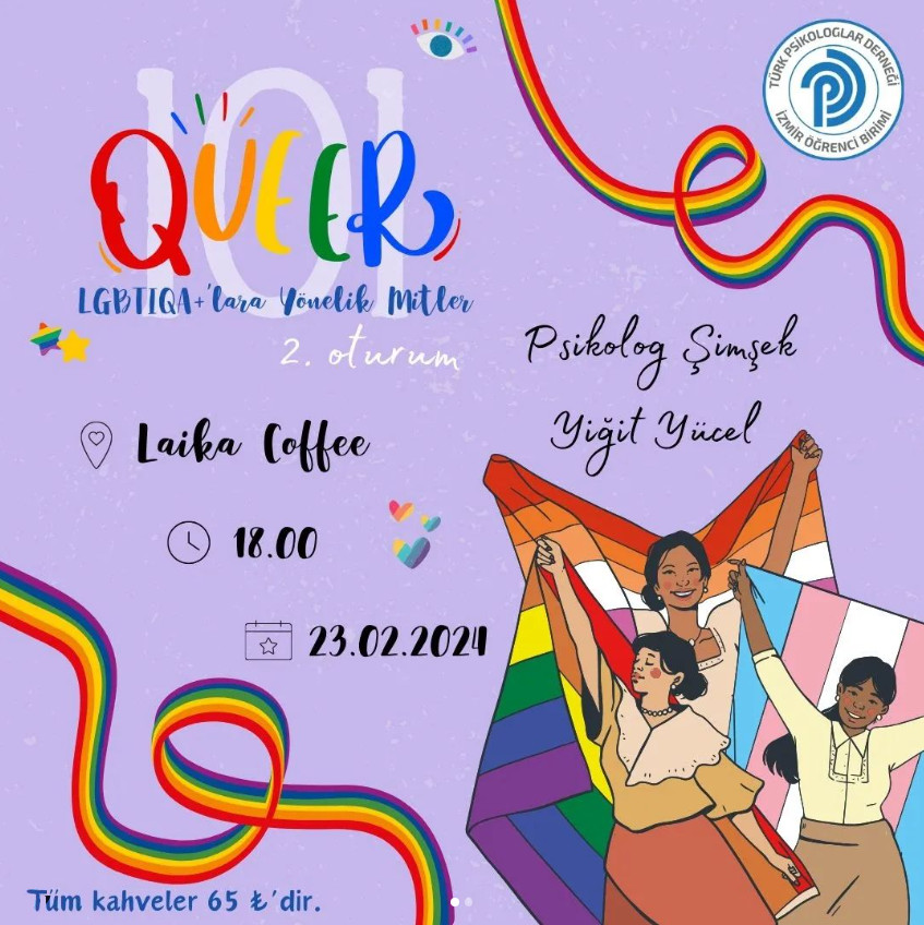 “Queer 101 LGBTİQA+'lara Yönelik Mitler” etkinliği 23 Şubat’ta | Kaos GL - LGBTİ+ Haber Portalı Haber