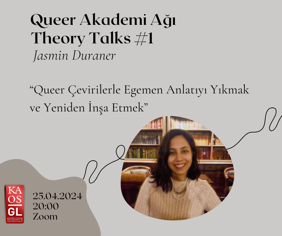 Queer Akademi Ağı’nın düzenlediği Kuramsal Sohbetler başlıyor! Kaos GL - LGBTİ+ Haber Portalı