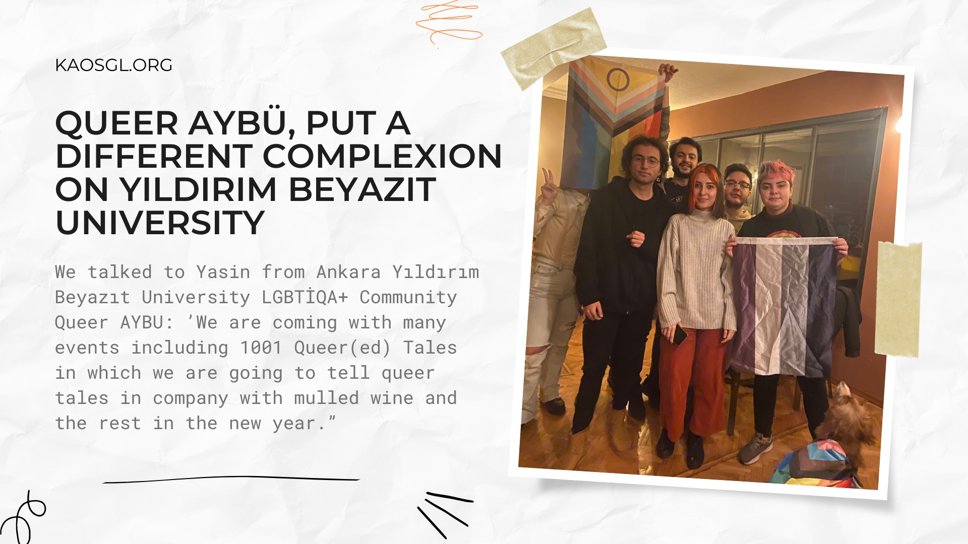 Queer AYBÜ, put a different complexion on Yıldırım Beyazıt University | Kaos GL - News Portal for LGBTI+ News