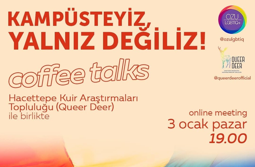 Queer Deer ve Özyeğin LGBTİQ+’dan Coffee Talk Kaos GL - LGBTİ+ Haber Portalı