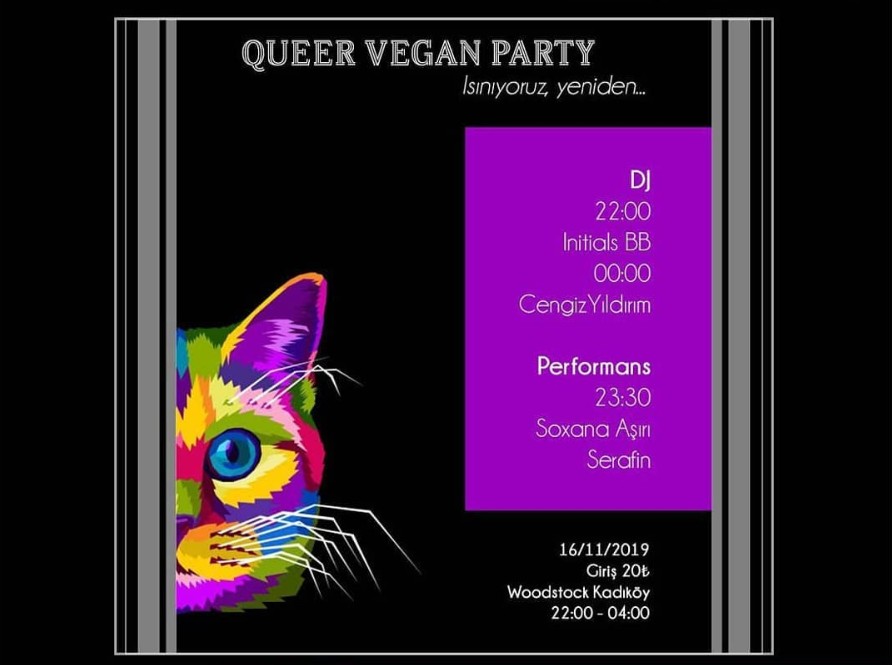 Queer Vegan Parti: Isınıyoruz yeniden Kaos GL - LGBTİ+ Haber Portalı