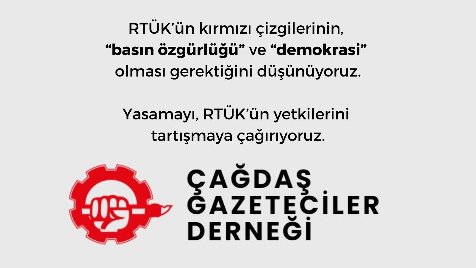 “RTÜK’ün kırmızı çizgileri ‘basın özgürlüğü’ ve ‘demokrasi’ olmalıdır!” Kaos GL - LGBTİ+ Haber Portalı