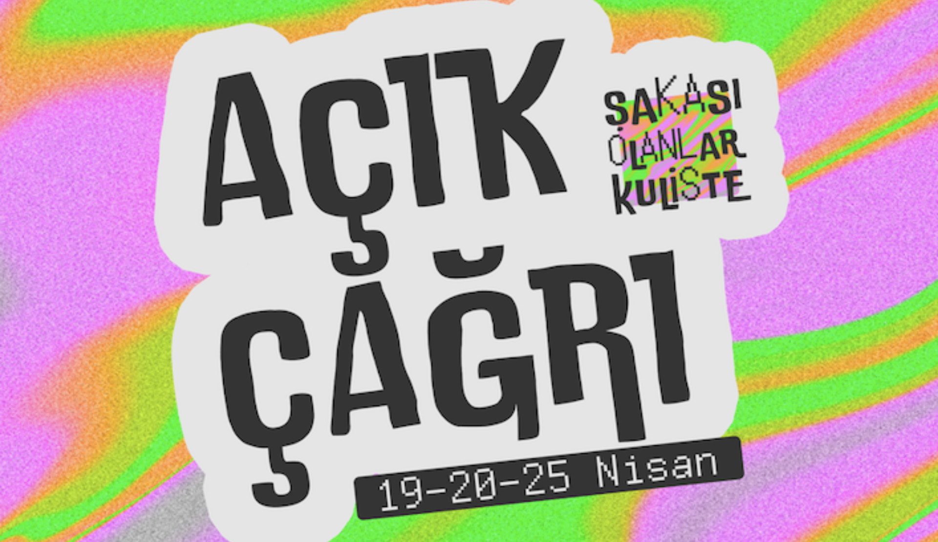 Şakası Olanlar Kuliste etkinliği 19-20 Nisan’da İstos Sahne’de! Kaos GL - LGBTİ+ Haber Portalı