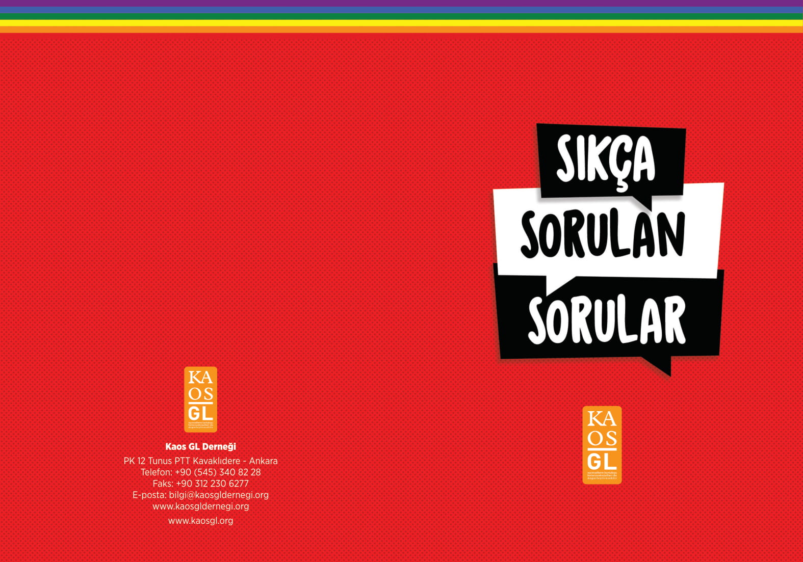 Sıkça Sorulan Sorular’dan güncellenmiş 9. baskı | Kaos GL - LGBTİ+ Haber Portalı