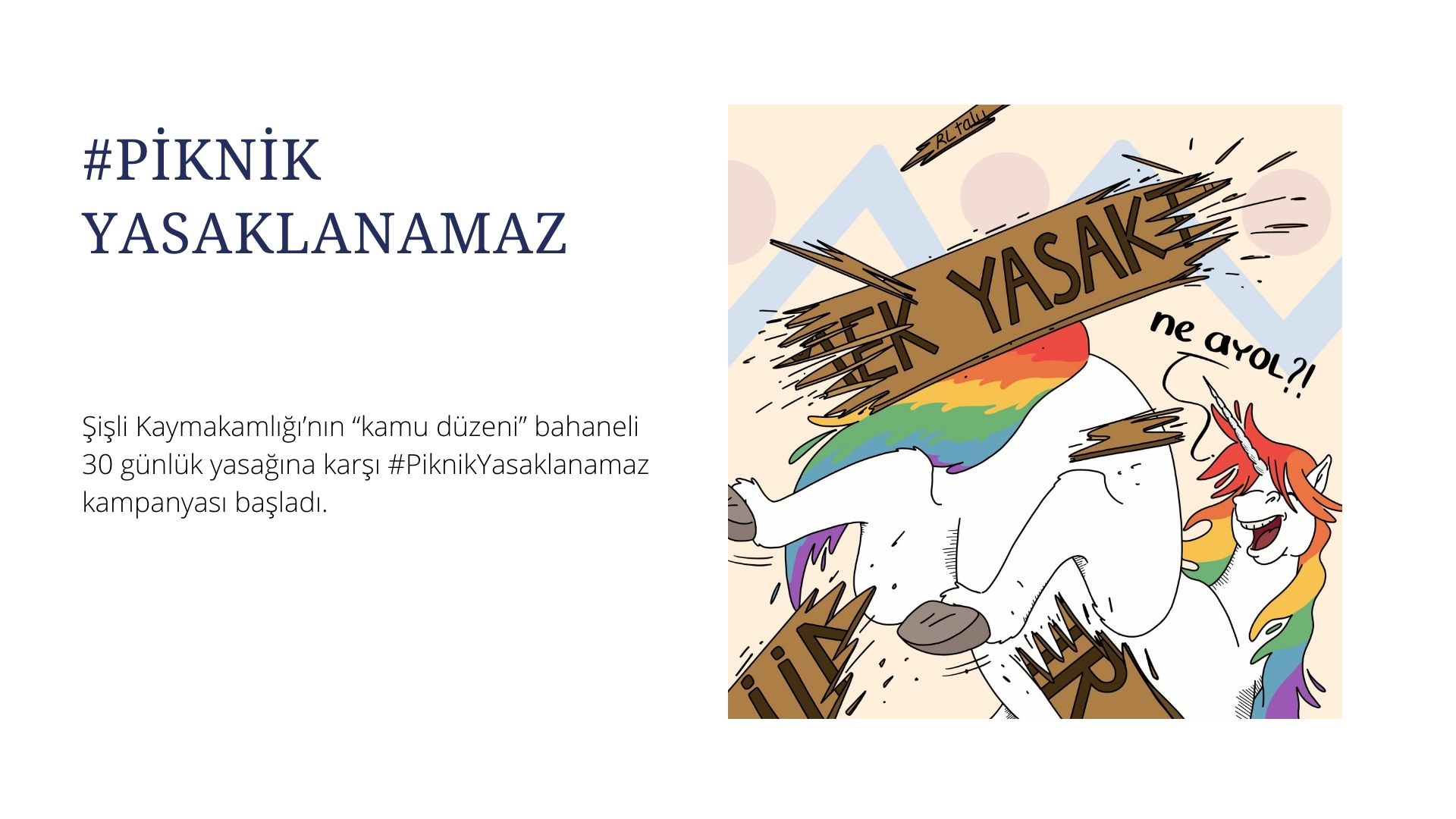 Şişli Kaymakamlığı yasağına karşı #PiknikYasaklanamaz diyoruz! Kaos GL - LGBTİ+ Haber Portalı