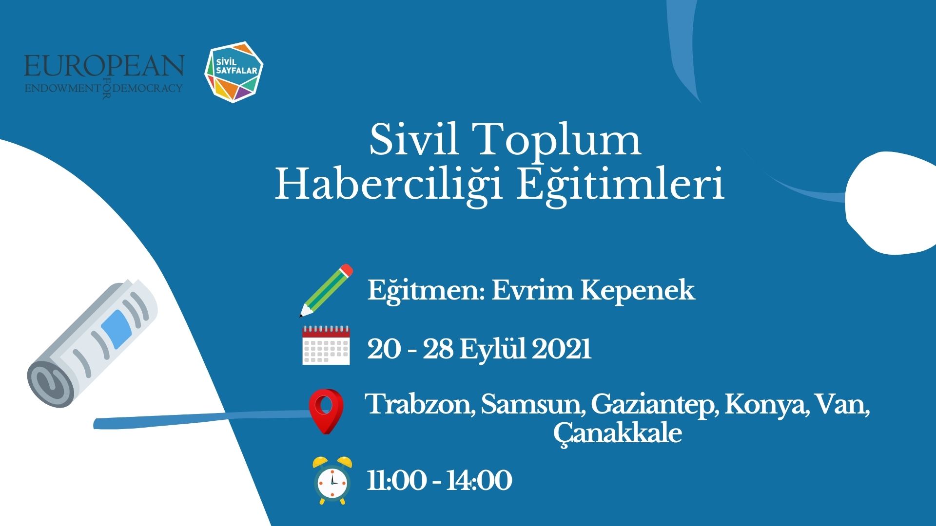 Sivil Sayfalar davet ediyor: Sivil Toplum Haberciliği Eğitimleri Kaos GL - LGBTİ+ Haber Portalı