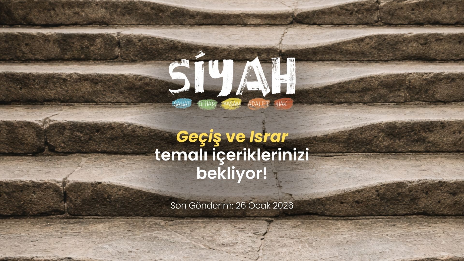 Siyah E-Dergi’den "Geçiş ve Israr" sayısına çağrı Kaos GL - LGBTİ+ Haber Portalı