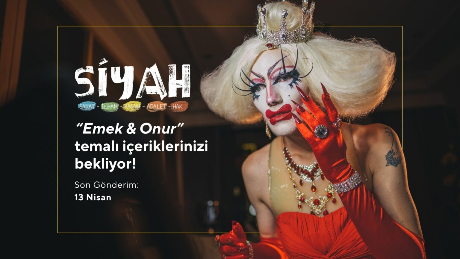 Siyah E-Dergi, “Emek ve Onur” sayısı için katkılarınızı bekliyor! Kaos GL - LGBTİ+ Haber Portalı