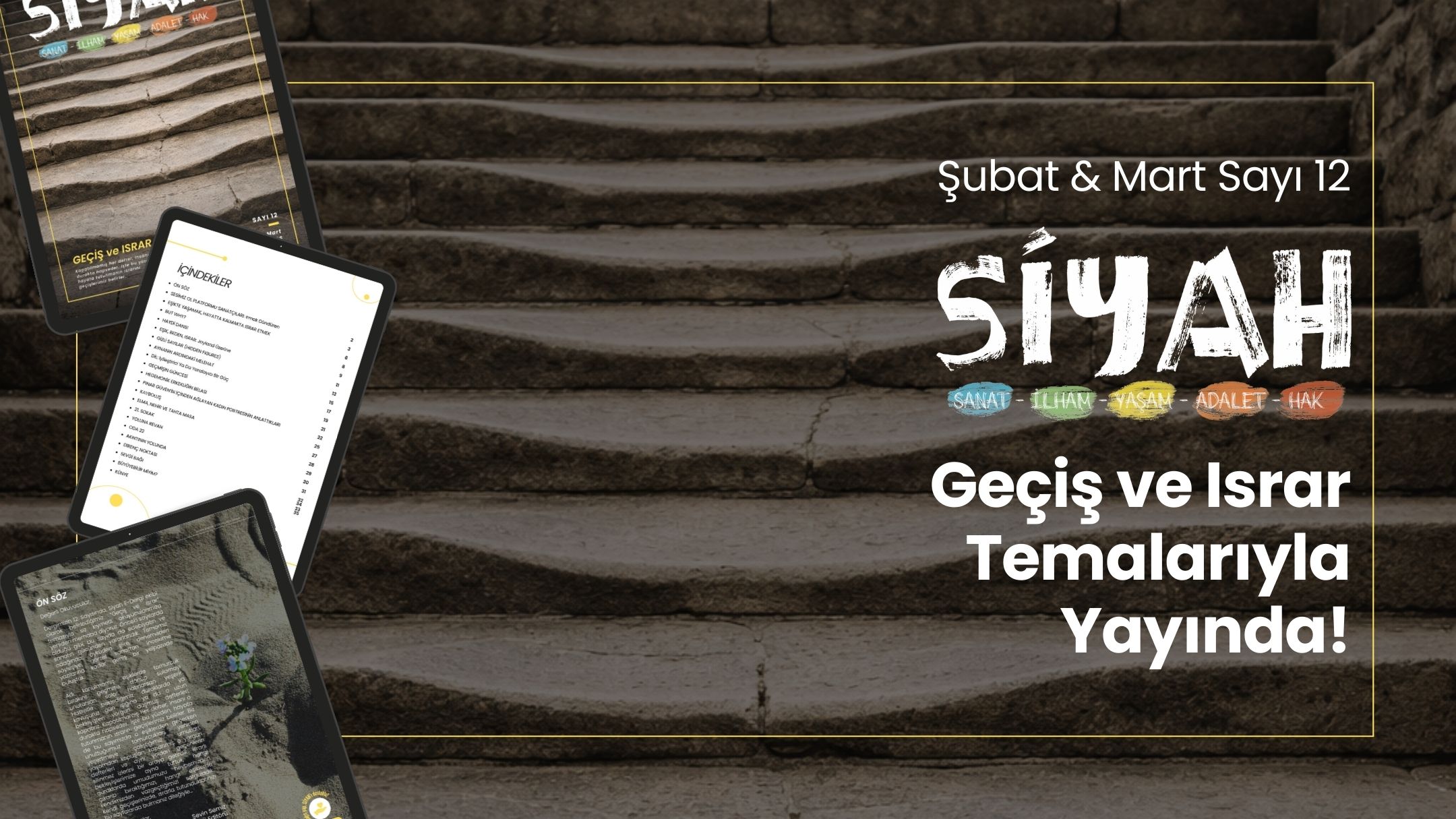 SİYAH E-Dergi’nin 12. sayısı “Geçiş ve Israr” temasıyla yayında! Kaos GL - LGBTİ+ Haber Portalı