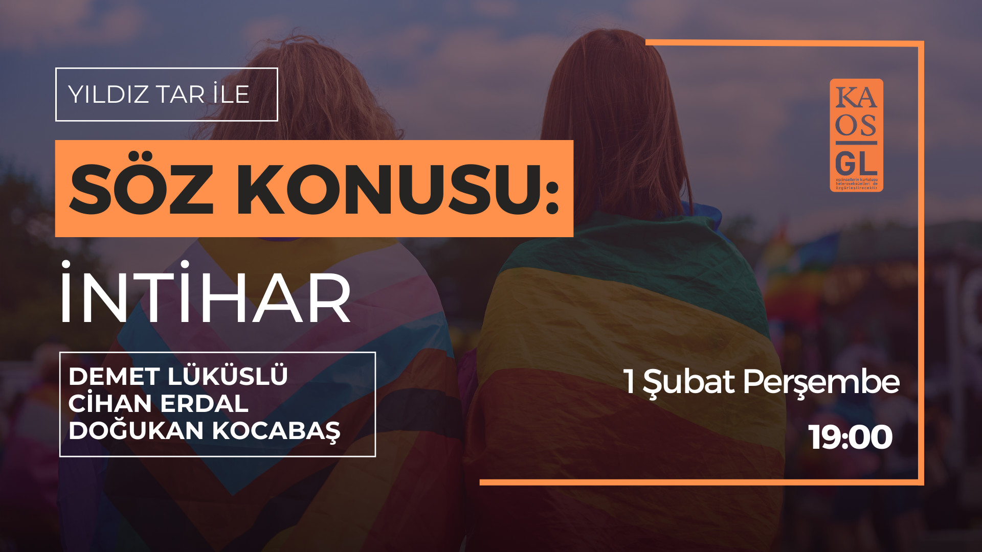 “Söz Konusu” başlıyor: Bir halk sağlığı sorunu olarak intihar Kaos GL - LGBTİ+ Haber Portalı