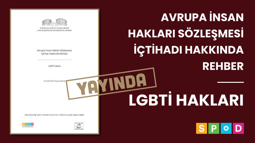 SPoD’dan çeviri: “Avrupa İnsan Hakları Sözleşmesi İçtihadı Hakkında Rehber - LGBTİ Hakları” Kaos GL - LGBTİ+ Haber Portalı