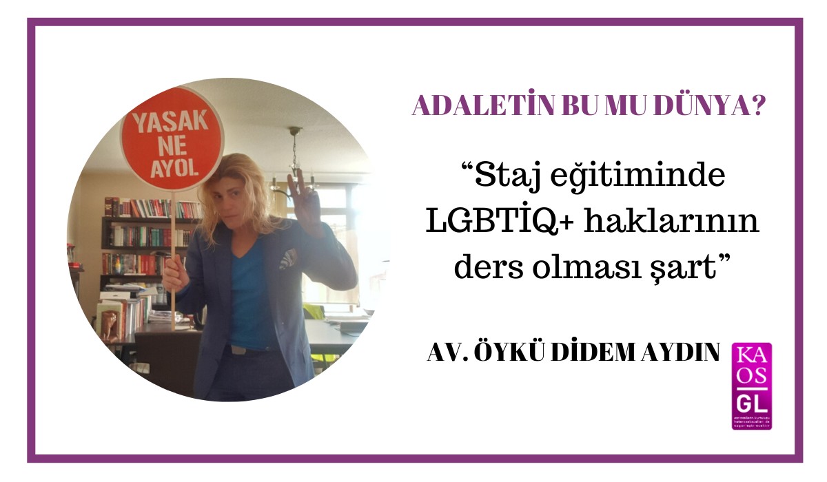 “Staj eğitiminde LGBTİQ+ haklarının ders olması şart” Kaos GL - LGBTİ+ Haber Portalı