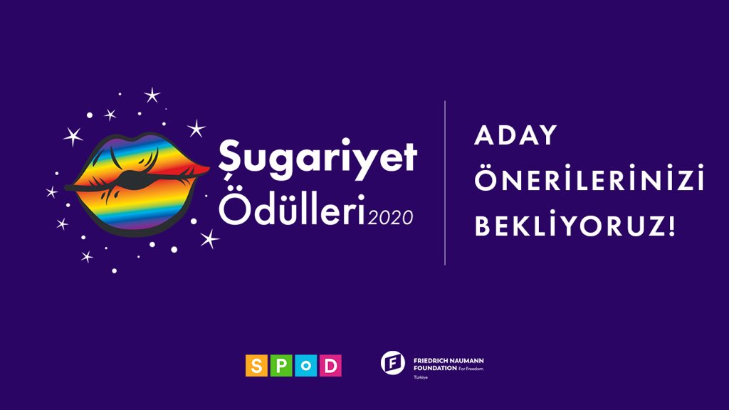 Şugariyet Ödülleri 2020 aday önerilerinizi bekliyor! Kaos GL - LGBTİ+ Haber Portalı