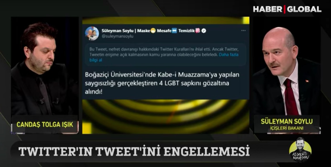 Süleyman Soylu bu sefer de canlı yayında “LGBT sapkınlıktır” dedi | Kaos GL - LGBTİ+ Haber Portalı