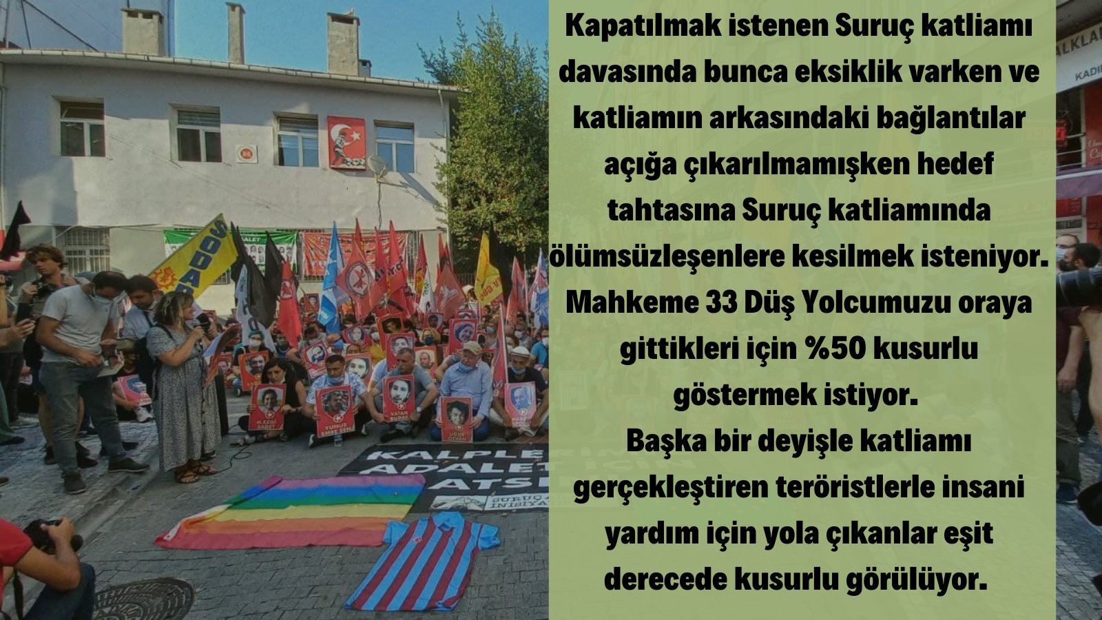 Suruç Aileleri İnisiyatifi davanın takipçisi olmaya çağırıyor Kaos GL - LGBTİ+ Haber Portalı